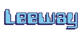 Rendering "Leeway" using Computer Font