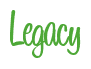Rendering "Legacy" using Bean Sprout
