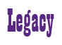 Rendering "Legacy" using Bill Board