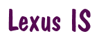 Rendering "Lexus IS" using Dom Casual