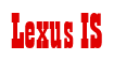 Rendering "Lexus IS" using Bill Board