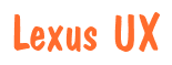 Rendering "Lexus UX" using Dom Casual