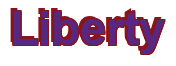 Rendering "Liberty" using Arial Bold