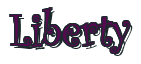 Rendering "Liberty" using Curlz