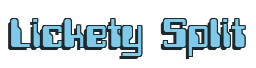 Rendering "Lickety Split" using Computer Font