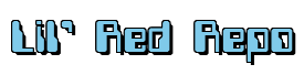 Rendering "Lil' Red Repo" using Computer Font