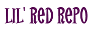 Rendering "Lil' Red Repo" using Cooper Latin