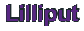 Rendering "Lilliput" using Arial Bold