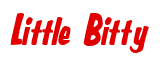 Rendering "Little Bitty" using Big Nib
