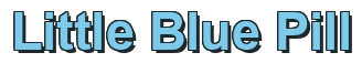 Rendering "Little Blue Pill" using Arial Bold