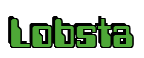 Rendering "Lobsta" using Computer Font