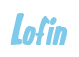 Rendering "Lofin" using Big Nib
