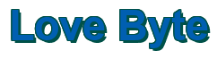 Rendering "Love Byte" using Arial Bold