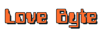 Rendering "Love Byte" using Computer Font