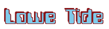 Rendering "Lowe Tide" using Computer Font