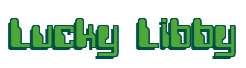 Rendering "Lucky Libby" using Computer Font