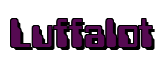 Rendering "Luffalot" using Computer Font
