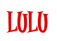 Rendering "Lulu" using Cooper Latin