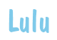 Rendering "Lulu" using Dom Casual