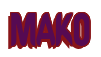 Rendering "MAKO" using Callimarker