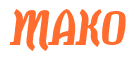 Rendering "MAKO" using Color Bar