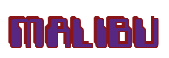 Rendering "MALIBU" using Computer Font