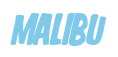 Rendering "MALIBU" using Big Nib