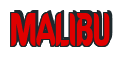 Rendering "MALIBU" using Callimarker