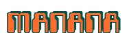 Rendering "MANANA" using Computer Font