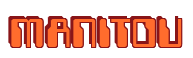 Rendering "MANITOU" using Computer Font