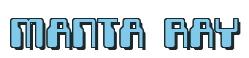 Rendering "MANTA RAY" using Computer Font