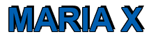 Rendering "MARIA X" using Arial Bold