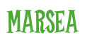 Rendering "MARSEA" using Cooper Latin