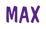 Rendering "MAX" using Dom Casual