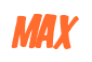 Rendering "MAX" using Big Nib