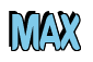 Rendering "MAX" using Callimarker