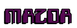 Rendering "MAZDA" using Computer Font