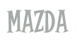 Rendering "MAZDA" using Cooper Latin