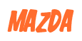 Rendering "MAZDA" using Big Nib