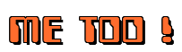 Rendering "ME TOO !" using Computer Font