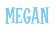 Rendering "MEGAN" using Cooper Latin
