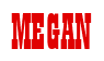 Rendering "MEGAN" using Bill Board