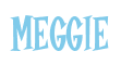 Rendering "MEGGIE" using Cooper Latin