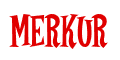 Rendering "MERKUR" using Cooper Latin