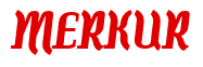 Rendering "MERKUR" using Color Bar