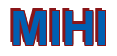 Rendering "MIHI" using Arial Bold