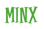 Rendering "MINX" using Cooper Latin