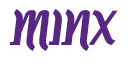 Rendering "MINX" using Color Bar