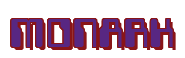 Rendering "MONARK" using Computer Font