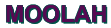 Rendering "MOOLAH" using Arial Bold